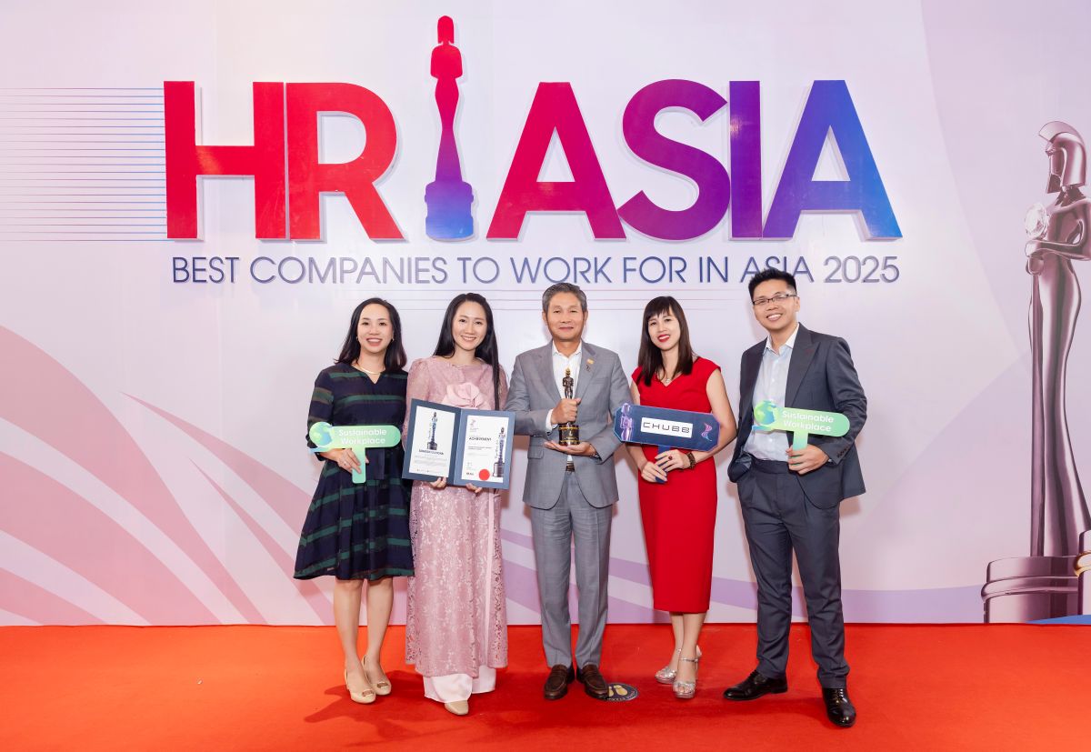 Đặt con người làm trọng tâm, Chubb Life Việt Nam nhận được ba giải thưởng danh giá tại HR Asia Awards 2025